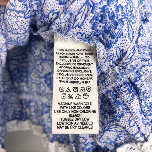 FREE PEOPLE | Sweet Caroline Ruffled Layered Cropped Tank Top Women’s Size Small - Picture 10 of 11